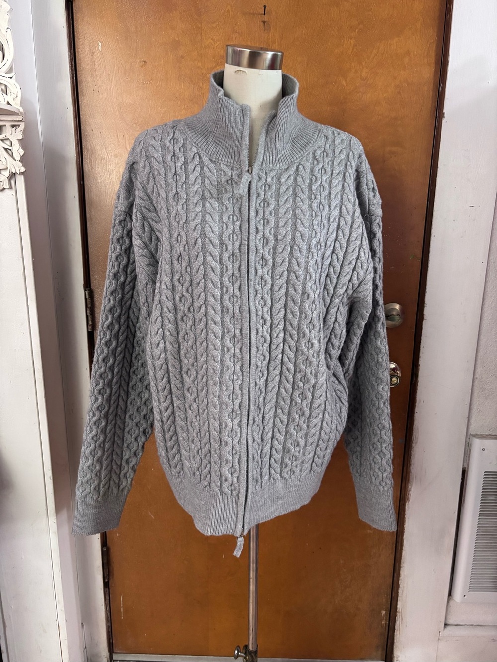 L.L.Bean zip up sweater coat. Xl